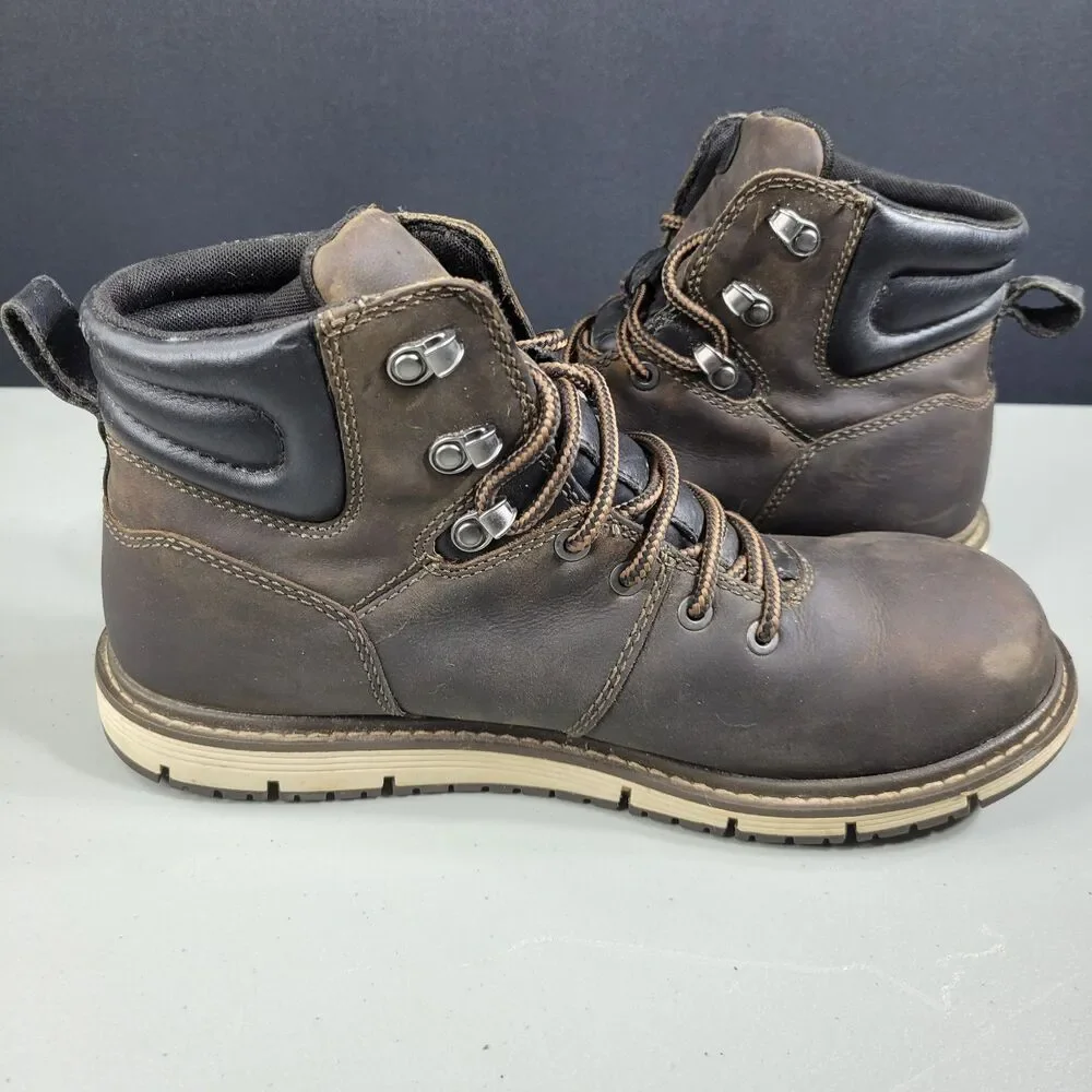 Keen Akron Utility Work Boots Mens Size 9 Waterproof Leather Slip Resistant